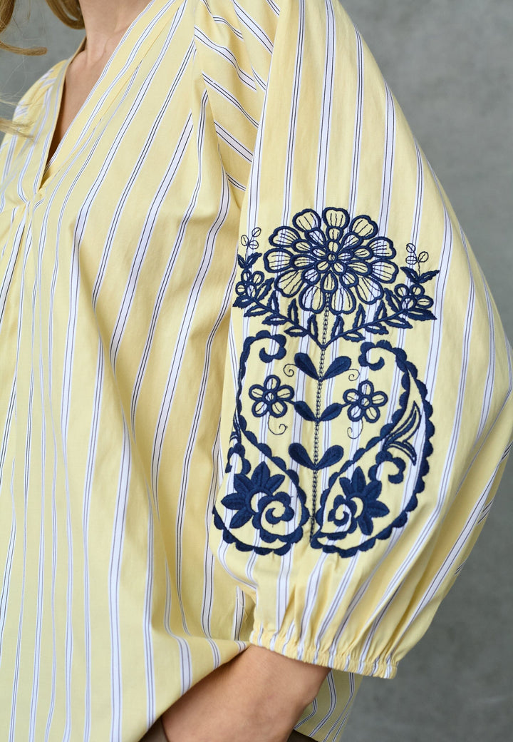 Love & Divine - Love1597 20042 - 601 - Straw Stripes Bluser 