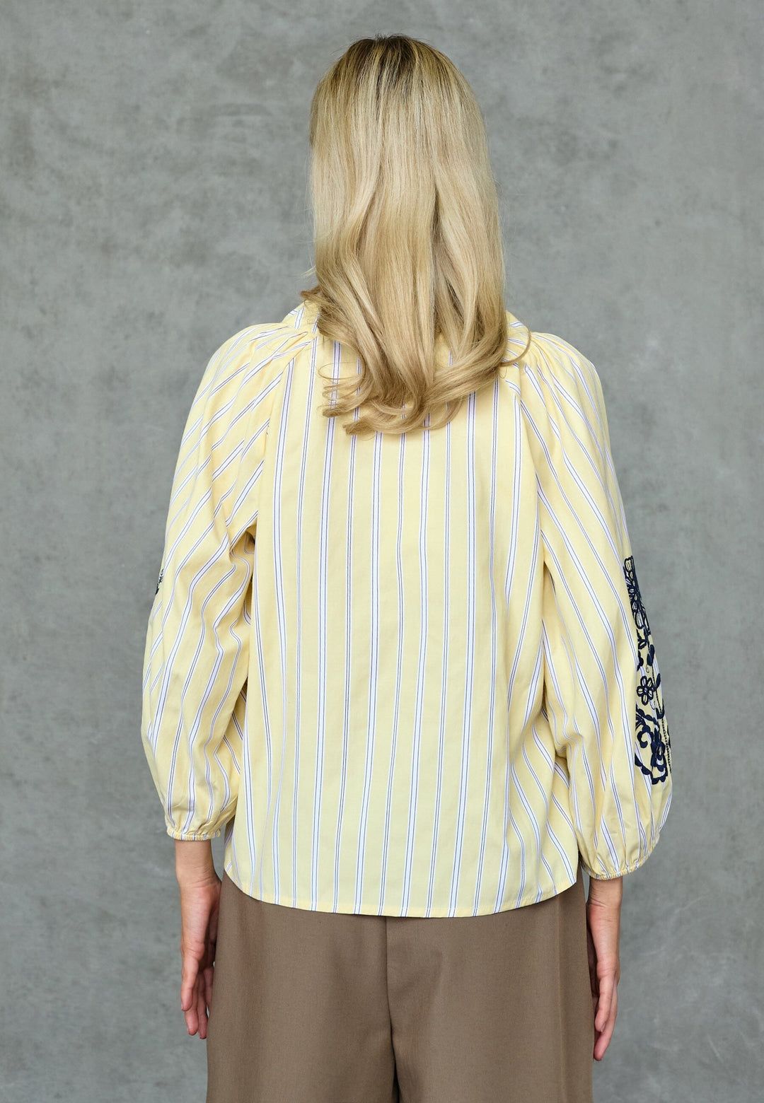 Love & Divine - Love1597 20042 - 601 - Straw Stripes Bluser 