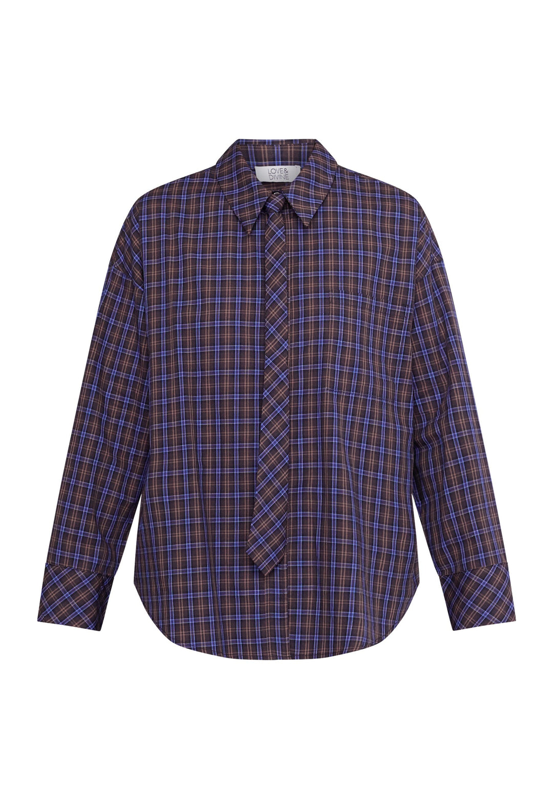Love & Divine - Love1645 20296 - 841 - Brown Check Skjorter 