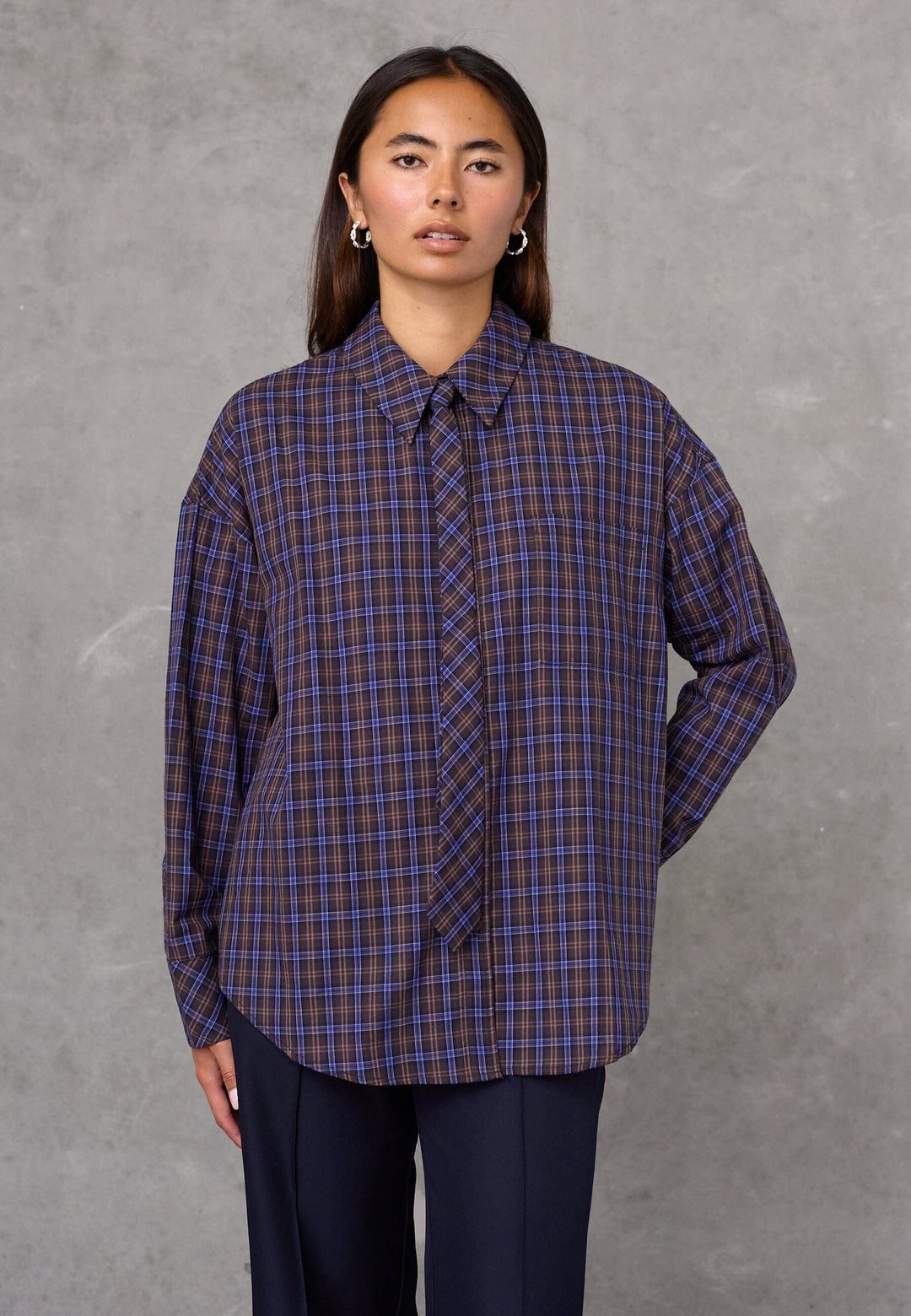 Love & Divine - Love1645 20296 - 841 - Brown Check Skjorter 
