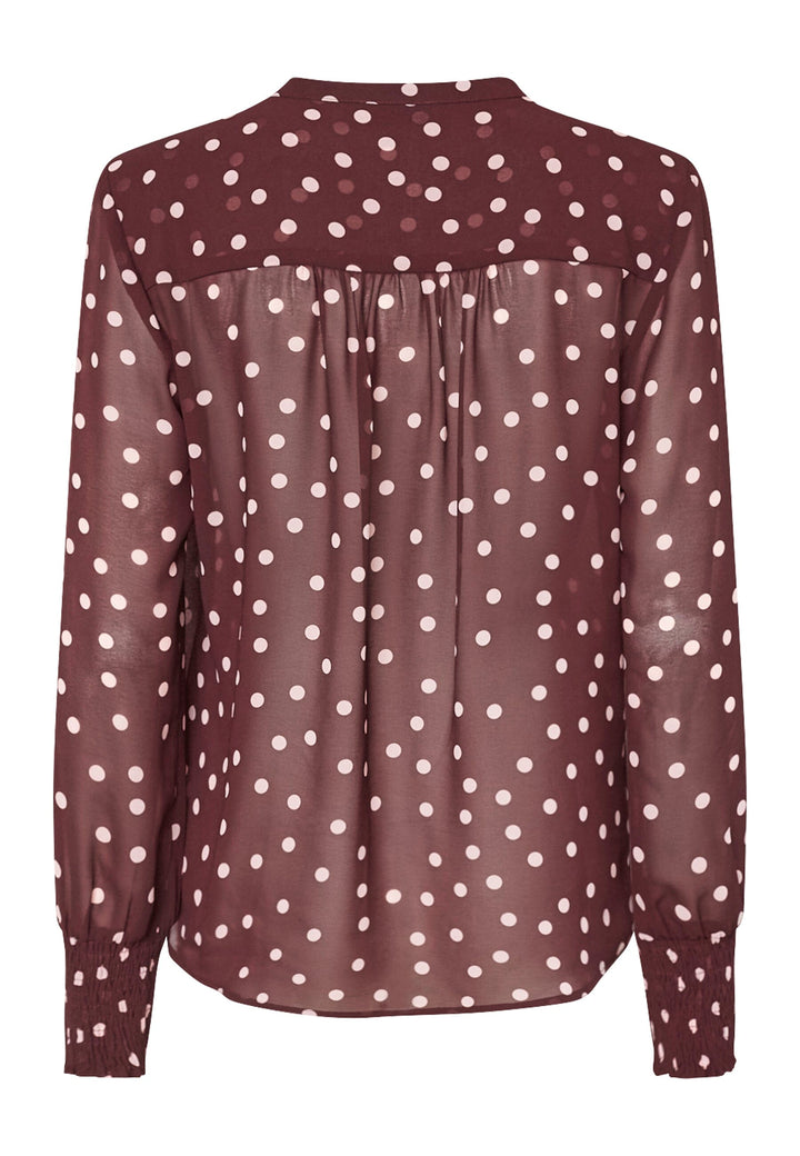 Love & Divine - Love407-9 19278 - 803 - Bordeuax/Dot Skjorter 