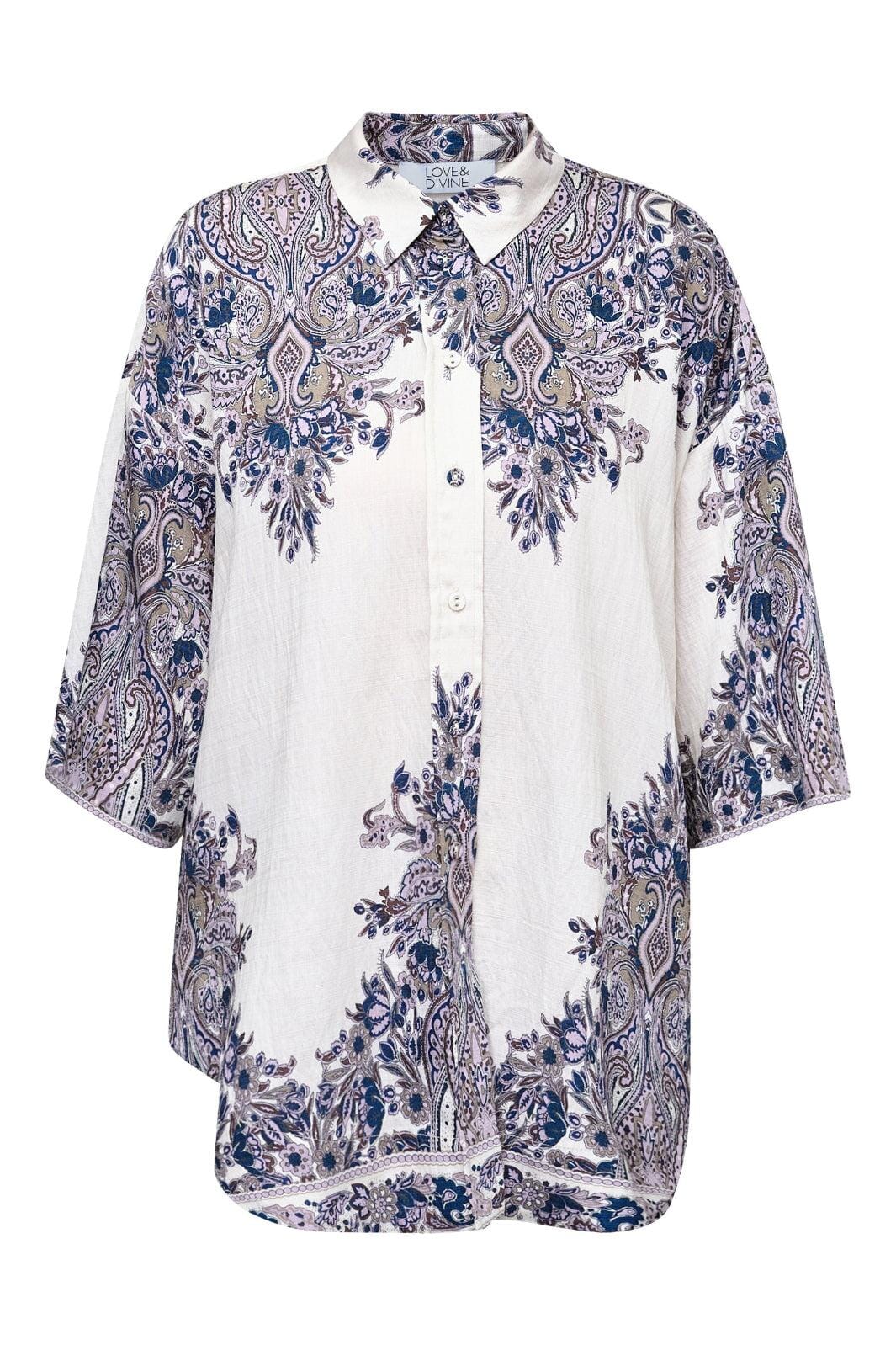 Love & Divine - Love971-17 19894 - 802 - Champagne Paisley Skjorter 