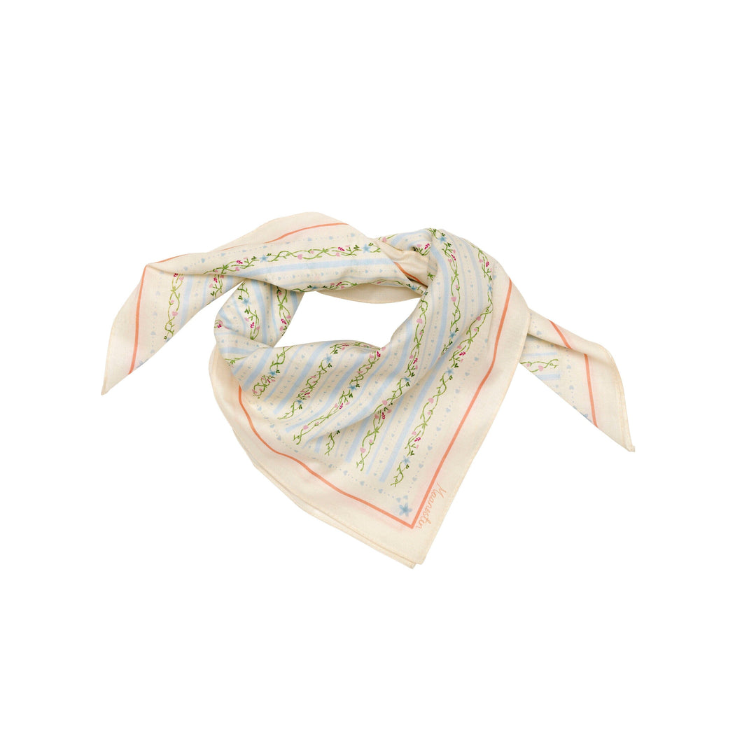 Maanesten - Alina Scarf Summer Stripes Blue - 4211 Tørklæder 
