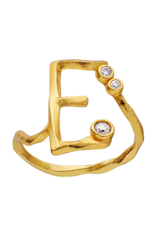 Maanesten - E Alphabet Ring - 4891a Ringe 