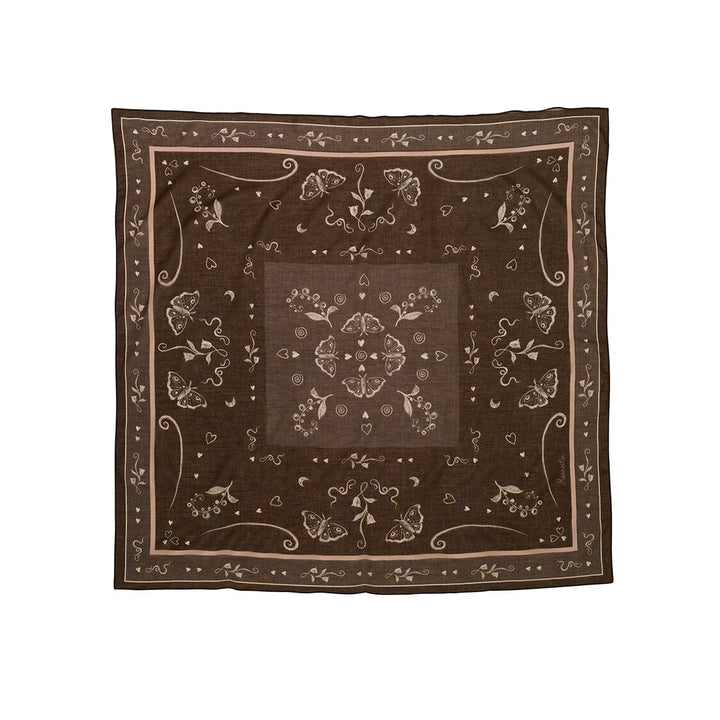 Maanesten - Olena Scarf 53x53 Brown - 4261 Tørklæde 