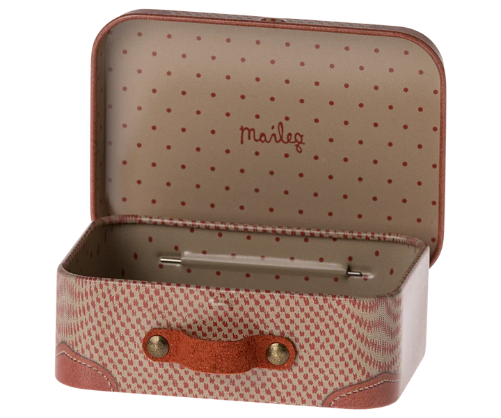 Maileg - Kuffert, Micro - Rosa - Micro Legetøj 
