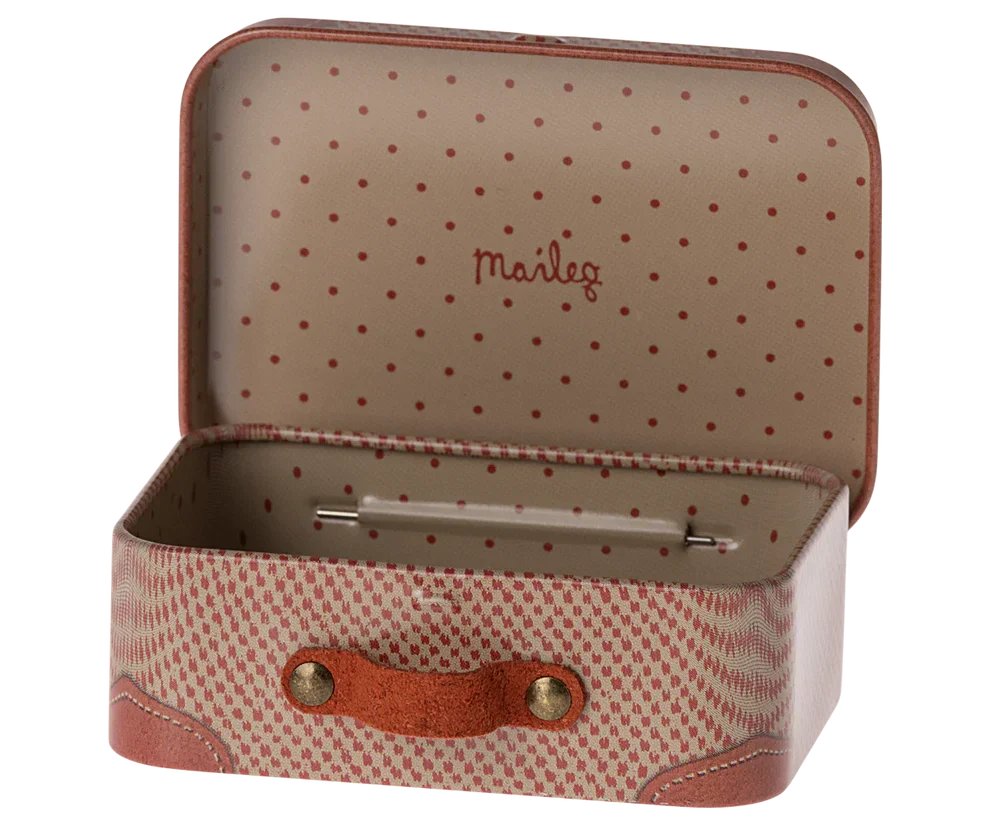 Maileg - Kuffert, Micro - Rosa - Micro Legetøj 
