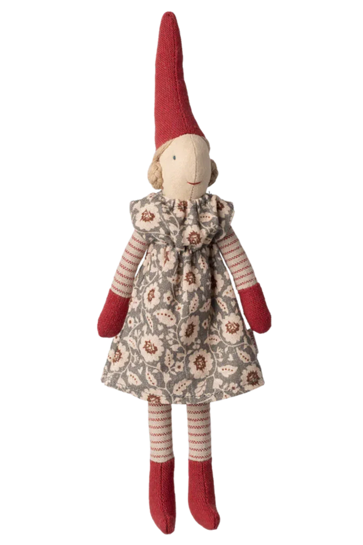 Maileg - Nisse, Str. 1 - Pige - Vinter Mint Kjole - 14-5412-00 Julepynt 