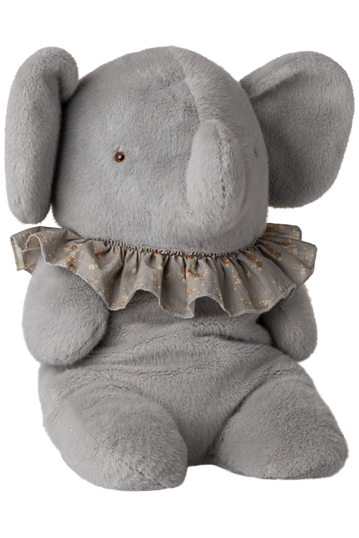 Maileg - Plyselefant, Stor - Blå/Grå - Large Legetøj 