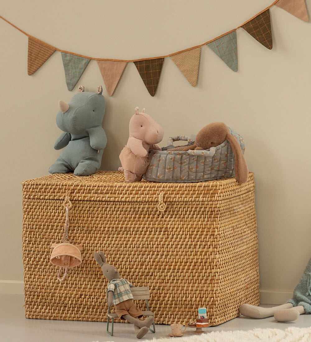 Maileg - Safari Friends, Flodhest M. Tylskørt, Lille - Lys Rosa - Small Legetøj 