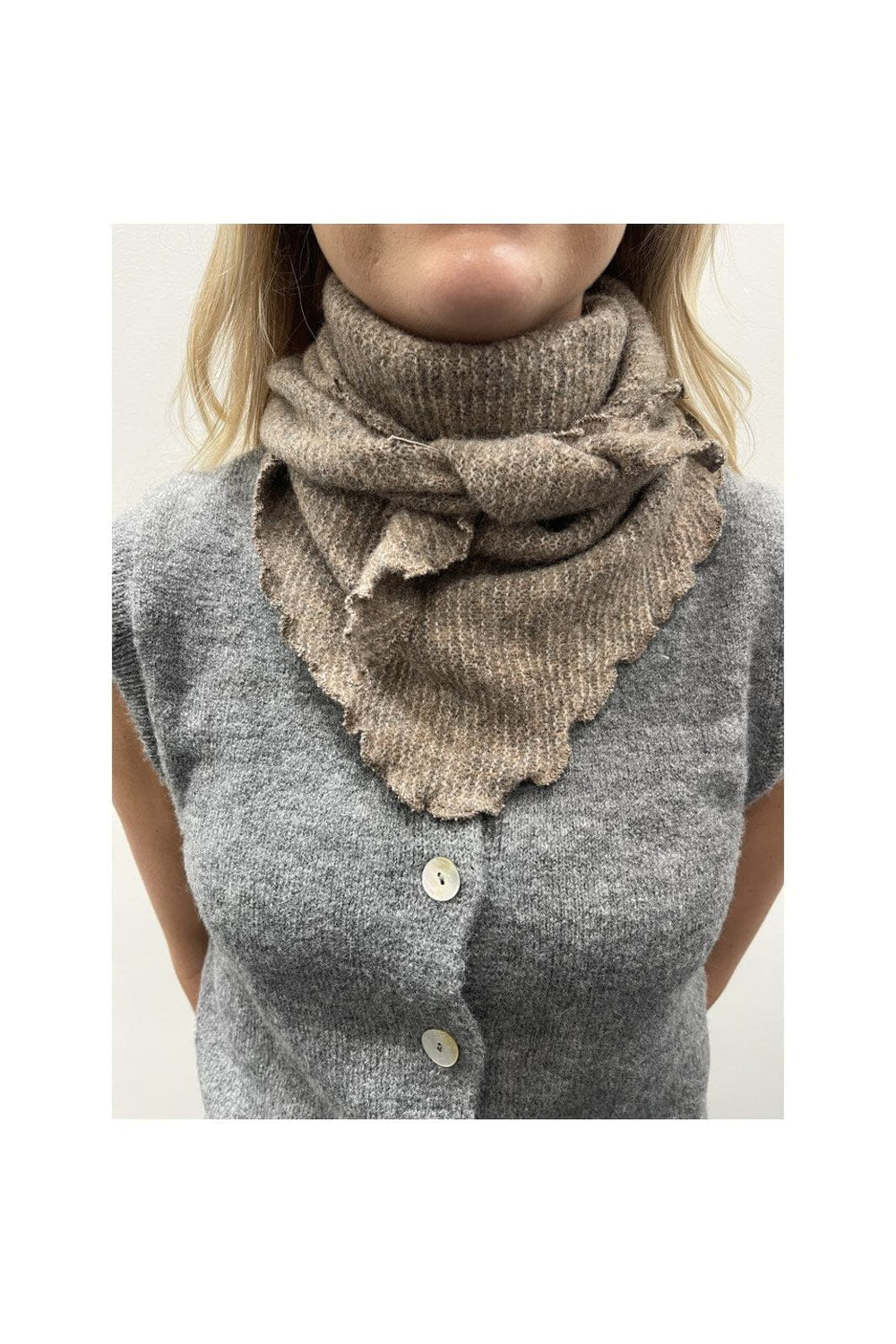 Marta Du Chateau - Mdcagnete Scarf 172-1100 - Fango