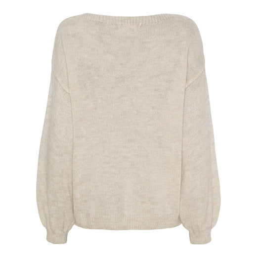 Marta Du Chateau - Mdcamarante Knit 64023 - Beige Strikbluser 