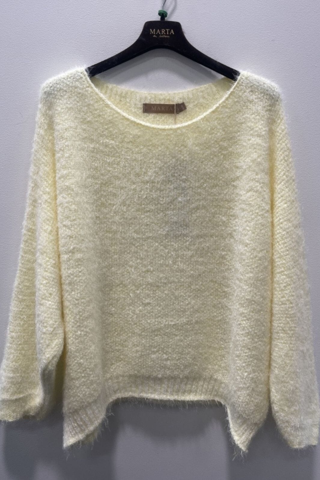 Marta Du Chateau - Mdcanouk Knit 8038 - Yellow Strikbluser 