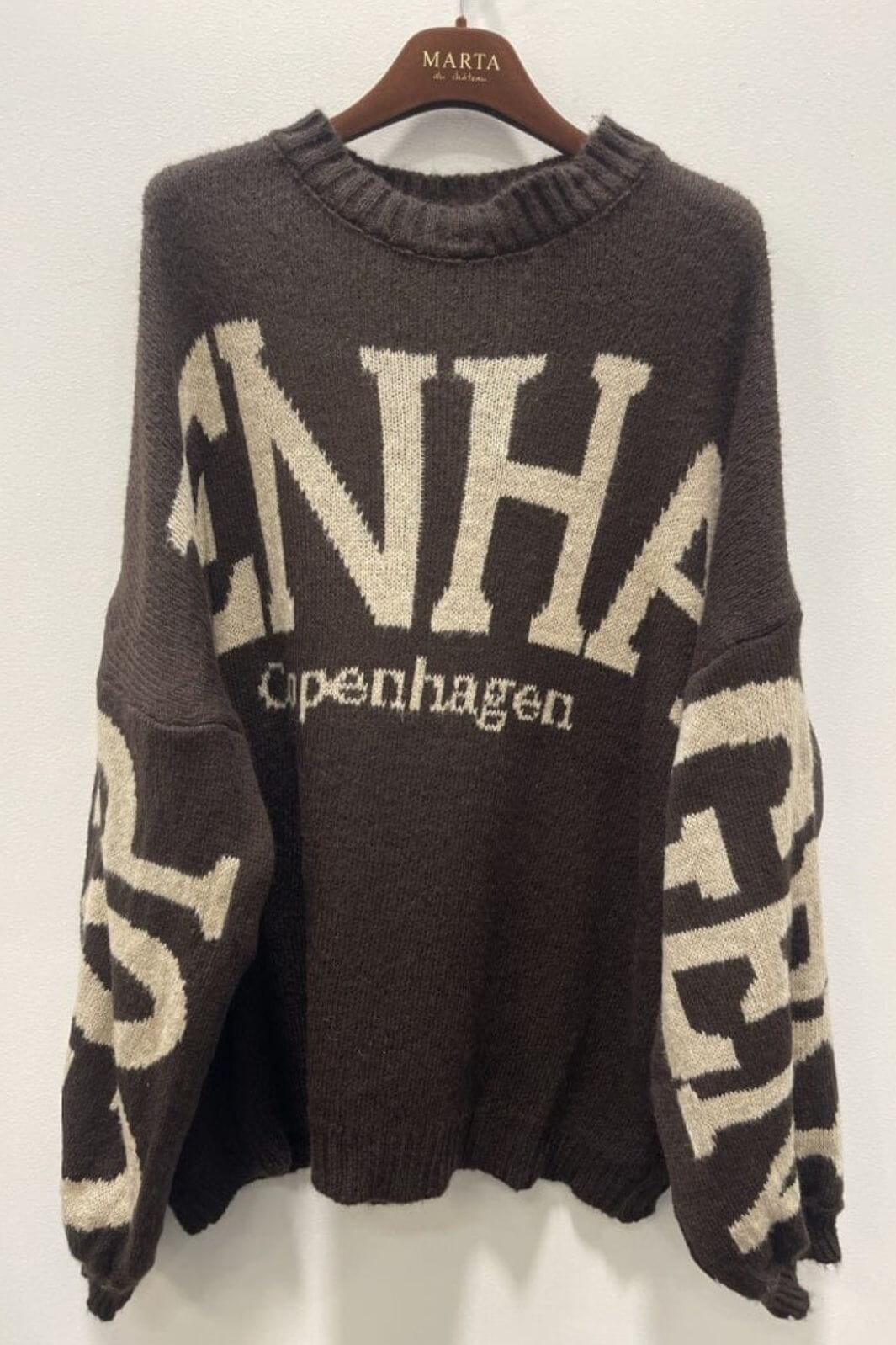 Marta Du Chateau - Mdcaria Knit 8111 - Moro/Fango Strikbluser 