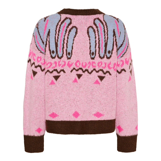 Marta Du Chateau - Mdcbilla Knit 8153 - Pink Strikbluser 