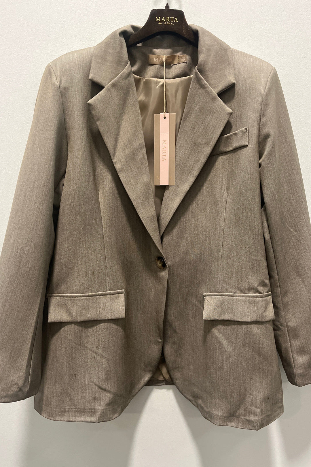 Marta Du Chateau - Mdcdamiana Blazer 15502-2S - Fango258 Blazere 