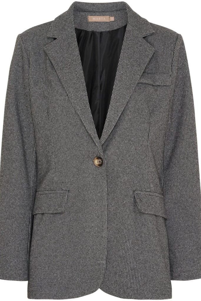 Marta Du Chateau - Mdcfenix Blazer 15502-1 - Grey1 Blazere 