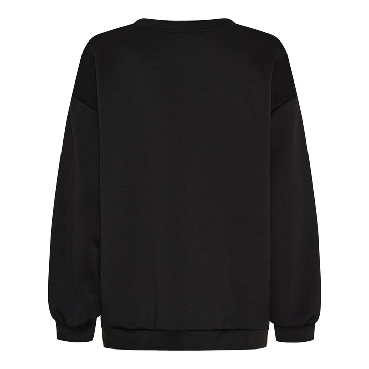 Marta Du Chateau - Mdchibiscus Sweatshirt 22659 - Black/White Sweatshirts 