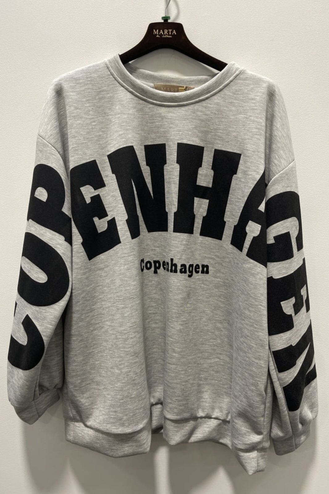 Marta Du Chateau - Mdchibiscus Sweatshirt 22659 - Grey/Black Sweatshirts 