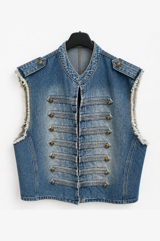 Marta Du Chateau - Mdcholiday Vest 268678 - Denim