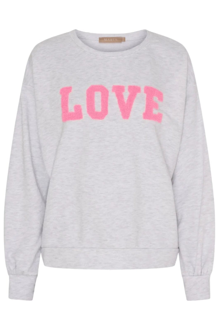 Marta Du Chateau - Mdcjessa Sweatshirt 7976 - Light Grey Melange Sweatshirts 