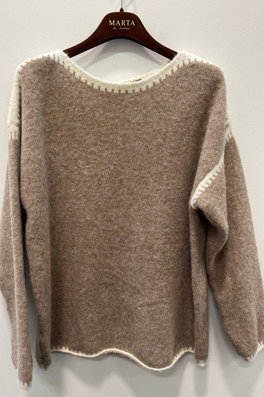 Marta Du Chateau - Mdclinette Knit KN8032 - Fangow057 Strikbluser 