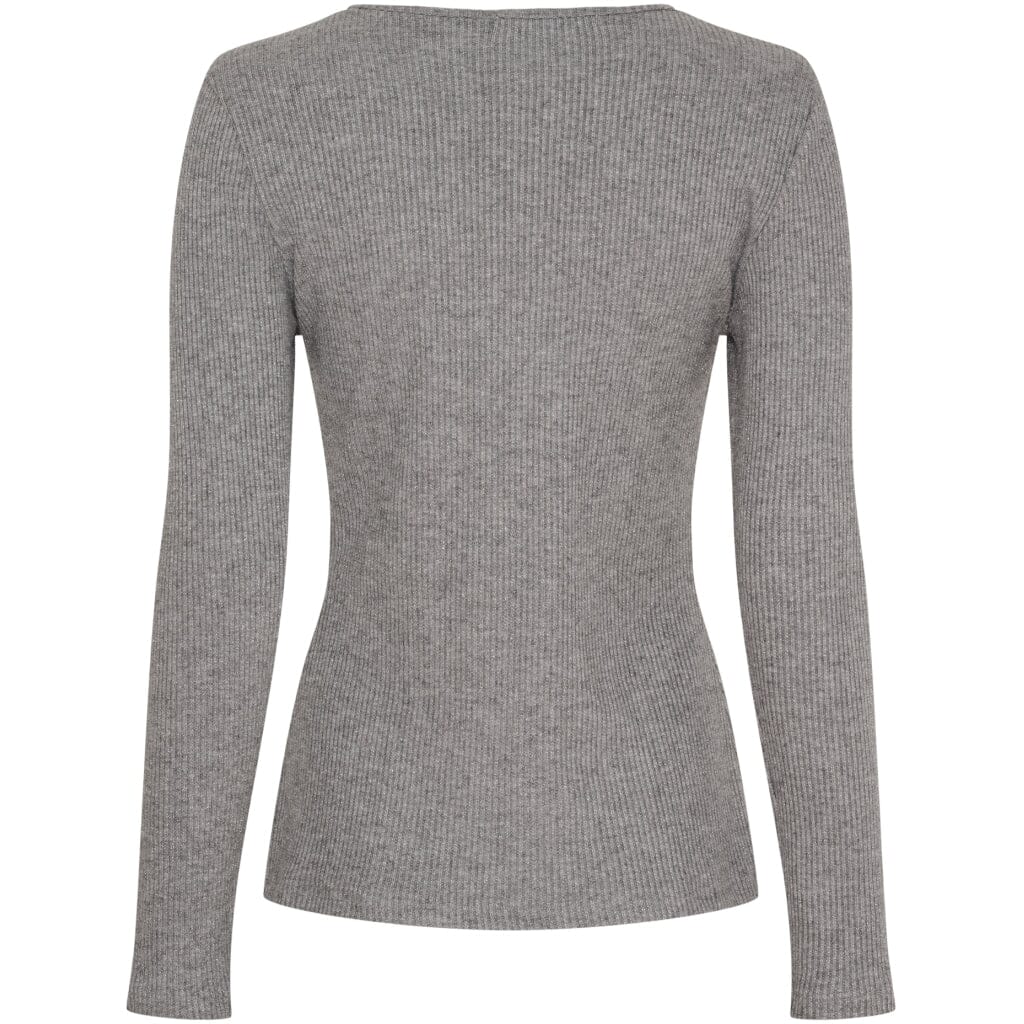 Marta Du Chateau - Mdclunara Ls Tee 38915M - Grey Bluser 