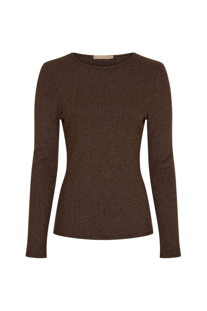 Marta Du Chateau - Mdclunara Ls Tee 38915M - Moro