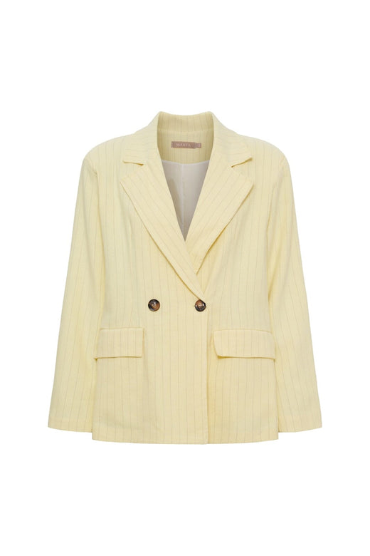 Marta Du Chateau - Mdcmarissa Blazer 8232 - Yellow Stripe