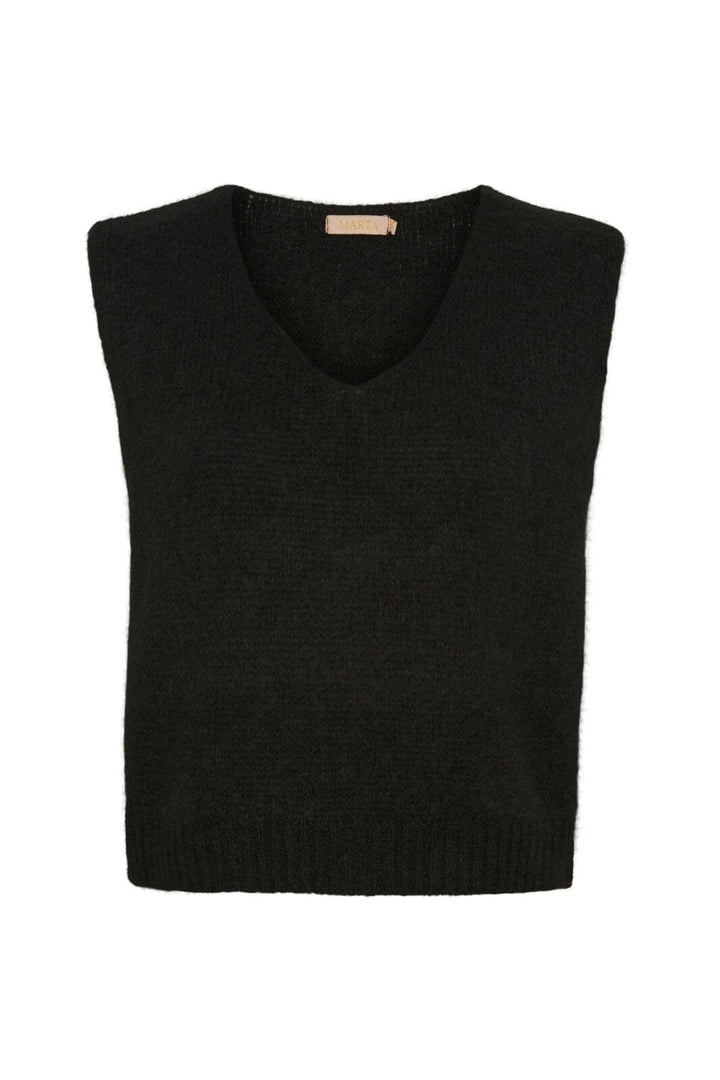 Marta Du Chateau - Mdcmarlene Vest 5114 - Black