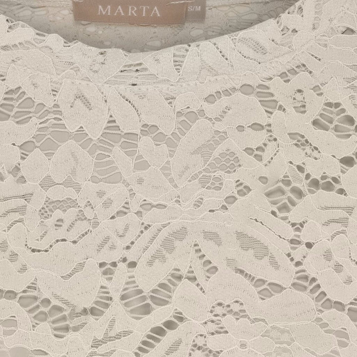Marta Du Chateau - Mdcmilley Ls Tee 7707 - Beige New Bluser 