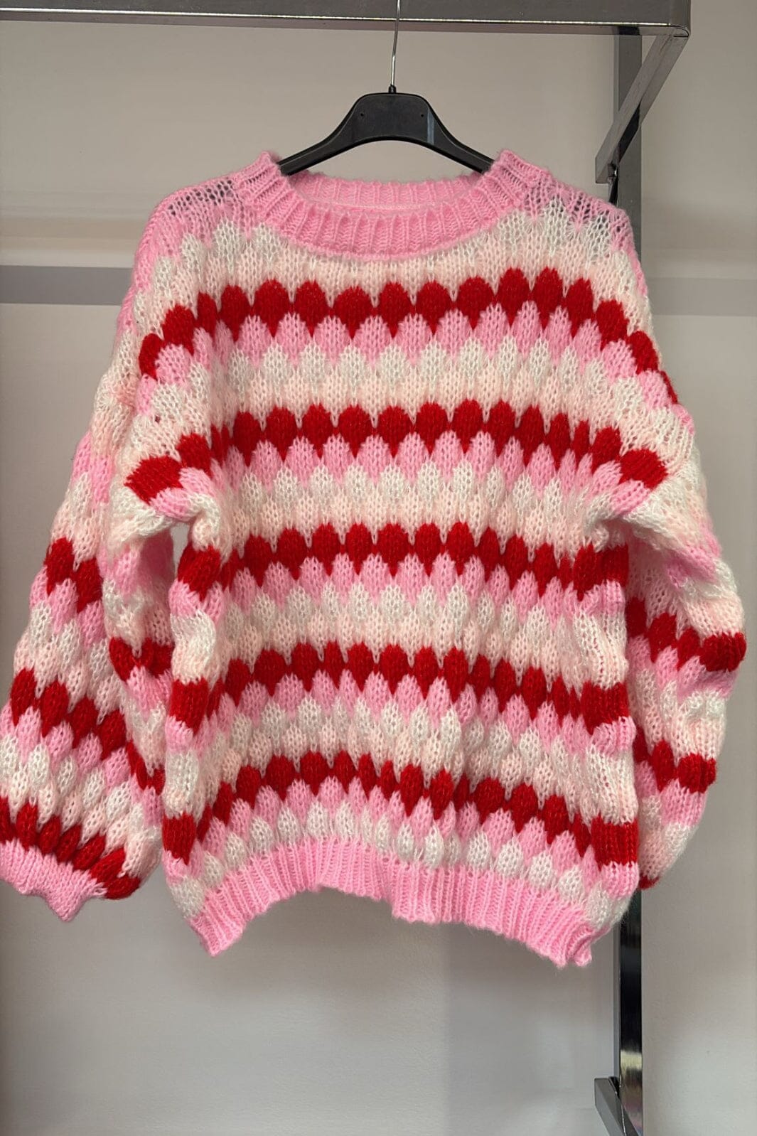 Marta Du Chateau - Mdcmy Knit 9660 - Pink Strikbluser 