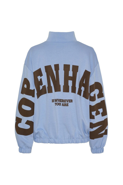 Marta Du Chateau - Mdcnete Cardigan 22669 - Sky Blue/Brown