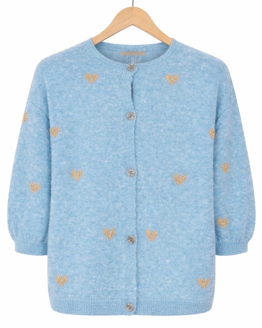 Marta Du Chateau - Mdcparisa Knit 9647 - Light Blue Strikbluser 