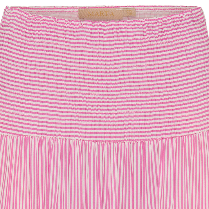 Marta Du Chateau - Mdcprincess Skirt - Print Fuxia Stripe Nederdele 
