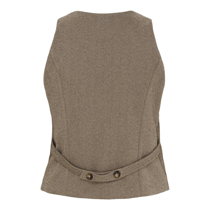 Marta Du Chateau - Mdcrainey Vest 248469 - Brown4 Veste 