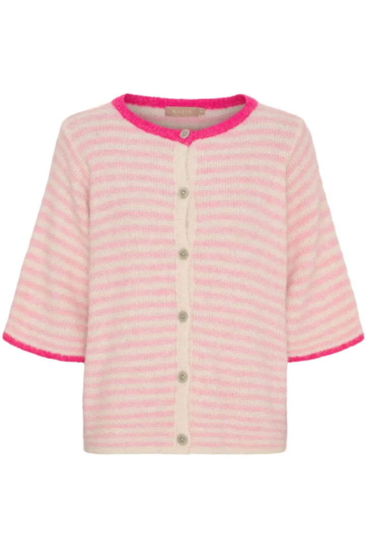 Marta Du Chateau - Mdcsusanne Knit 8262 - Pink Strikbluser 