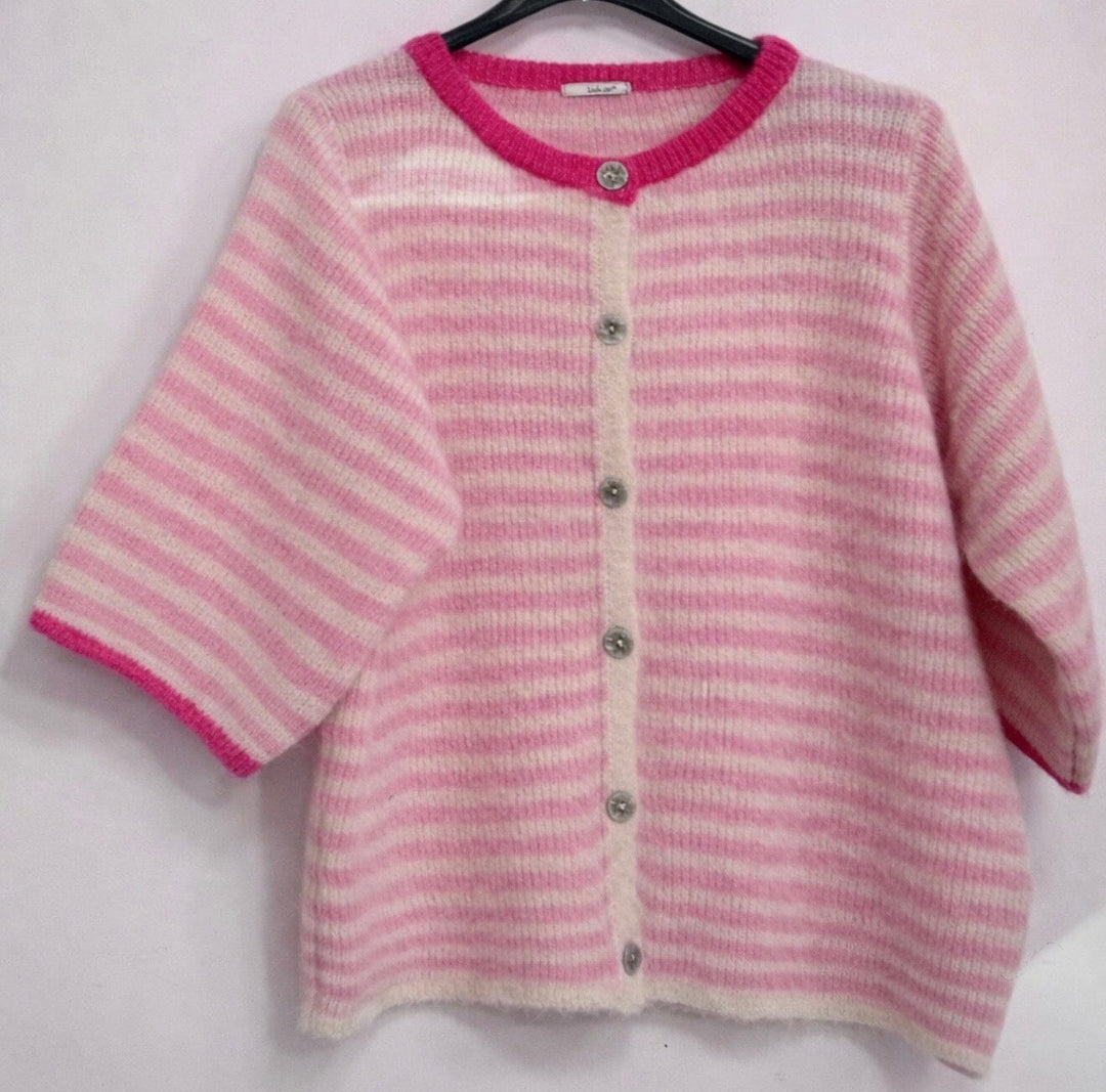 Marta Du Chateau - Mdcsusanne Knit 8262 - Pink Strikbluser 