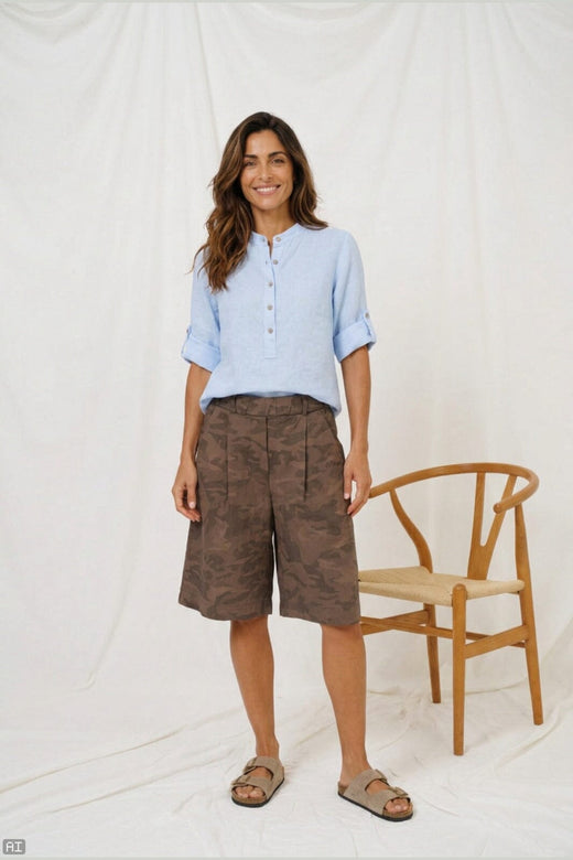 Marta Du Chateau - Mdczuri Shorts 8807D56 - Chocolate