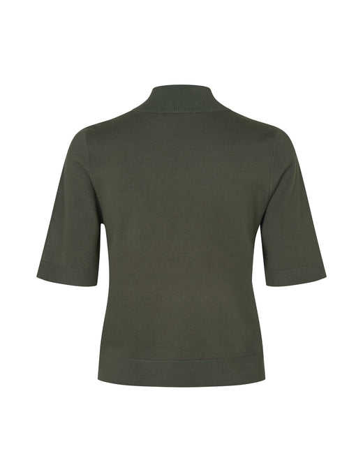 MbyM - Clara Crew-M 57620492 - Y83 - Warm Olive Dust Strikbluser 