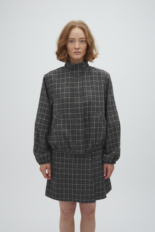 MbyM - Edie-M 65241484 - Y96 - Grey Green Check Jakker 