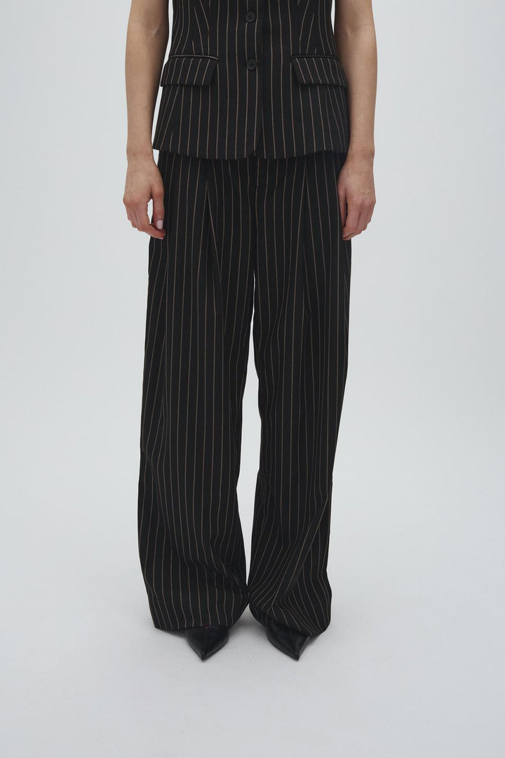 MbyM - Emeli-M 74731437 - Y85 - Black Brown Pinstripe Bukser 