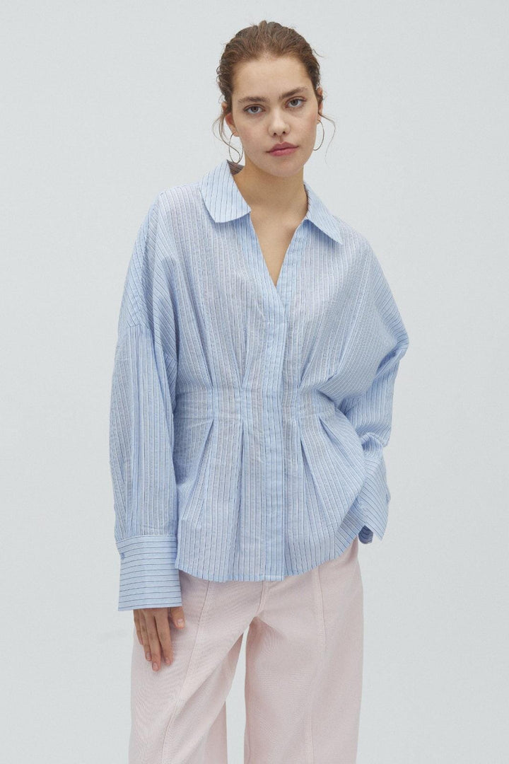 MbyM - Isidor-M 63481221 - U42 - Light Blue White Stripe Skjorter 