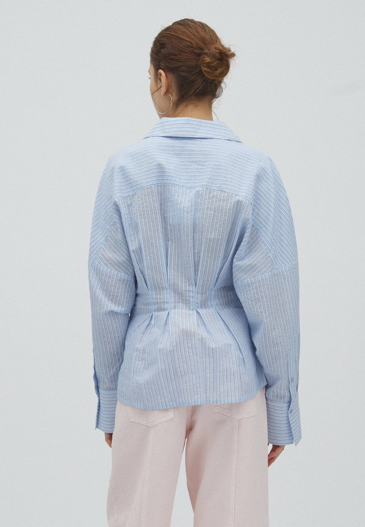 MbyM - Isidor-M 63481221 - U42 - Light Blue White Stripe Skjorter 