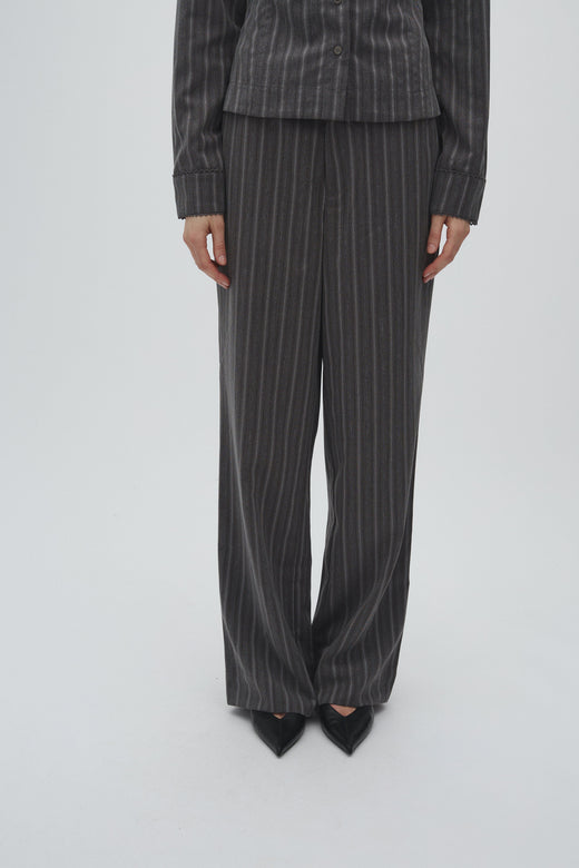 MbyM - Rihnwen Pin-M 65191520 - Y87 - Grey Stripe Bukser 