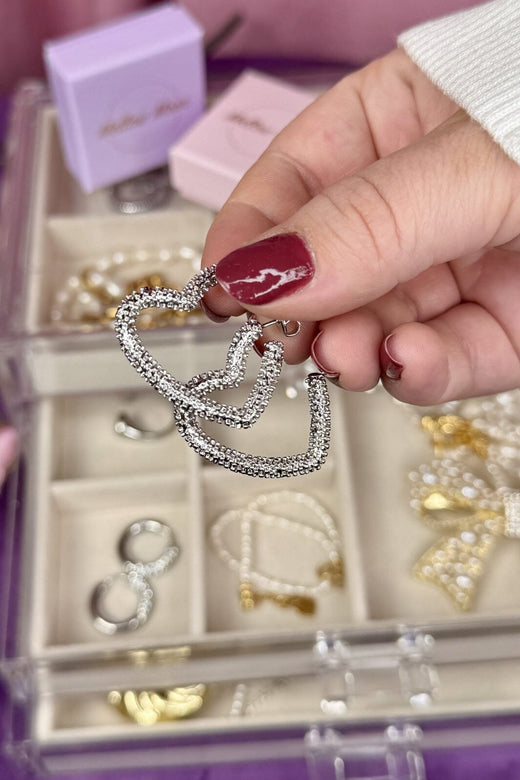 Mellow Moon - Charley Hoop Earrings Bm0506e0580 - Forsølvet Øreringe 