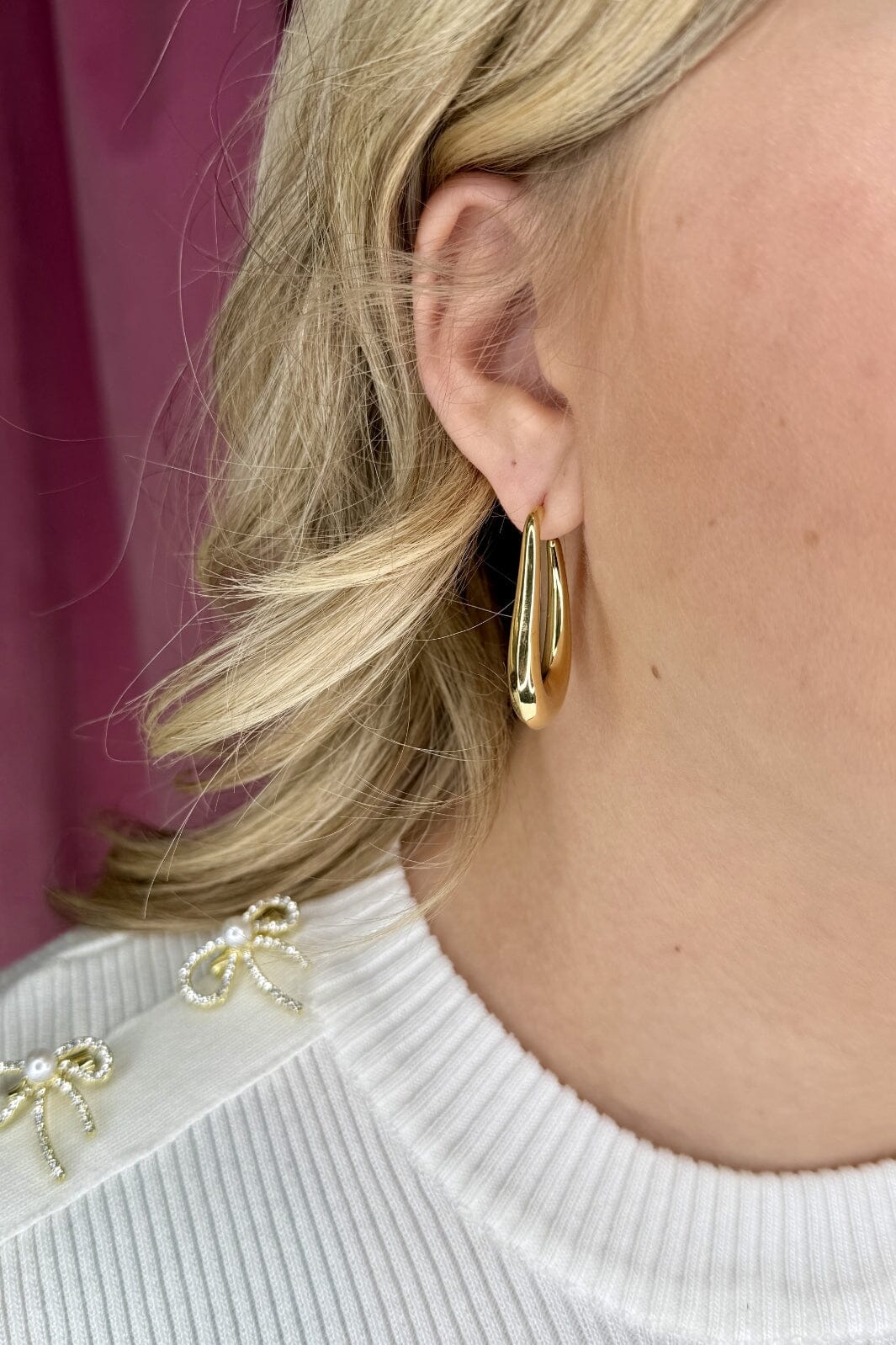 Mellow Moon - Clara Øreringe BM1333E0580 - Forgyldt Øreringe 