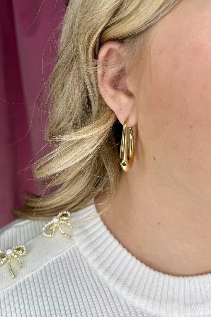 Mellow Moon - Clara Øreringe BM1333E0580 - Forgyldt Øreringe 