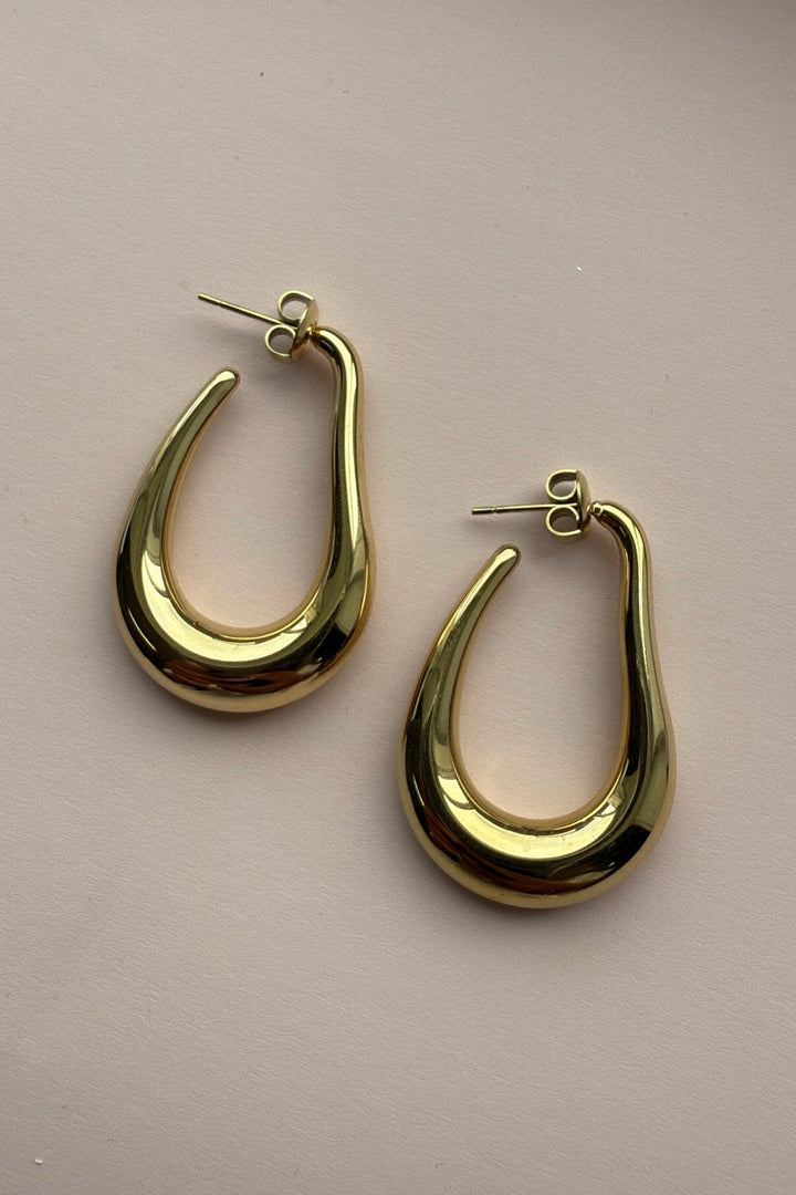 Mellow Moon - Clara Øreringe BM1333E0580 - Forgyldt Øreringe 