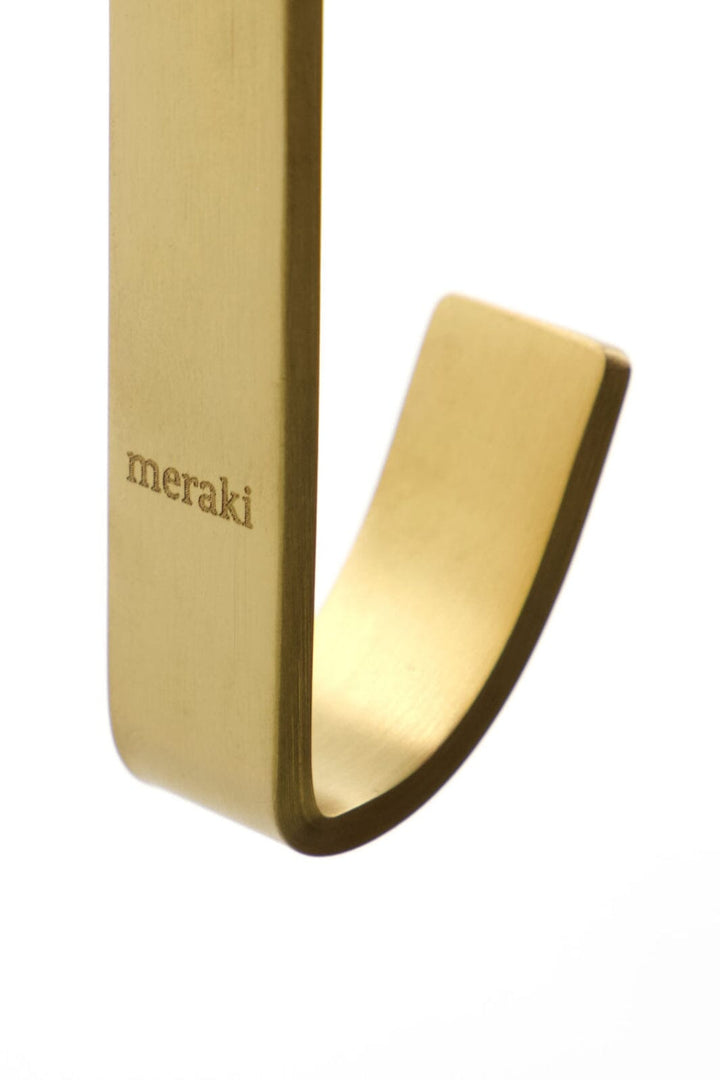Meraki - Knage, Thapsus, Børstet messing finish - l: 5.5 cm, w: 1.4 cm Knager 